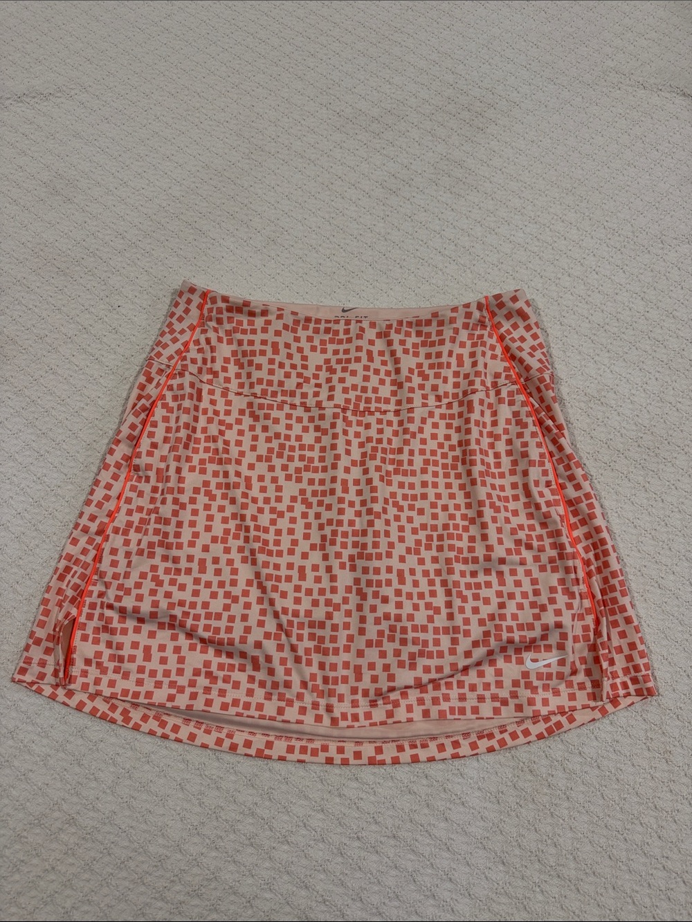 Nike Women’s Coral and Peach Geo Print Skirt
